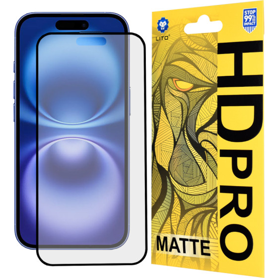 Lito - HD Pro Matte - iPhone 16 - Black