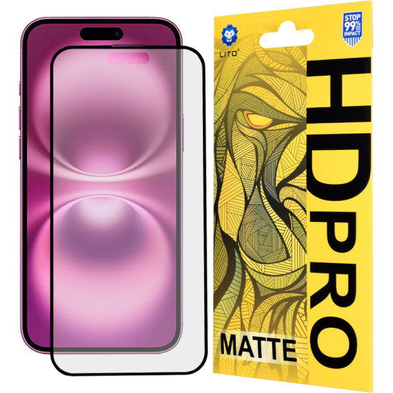 Lito - HD Pro Matte - iPhone 16 Plus - Black