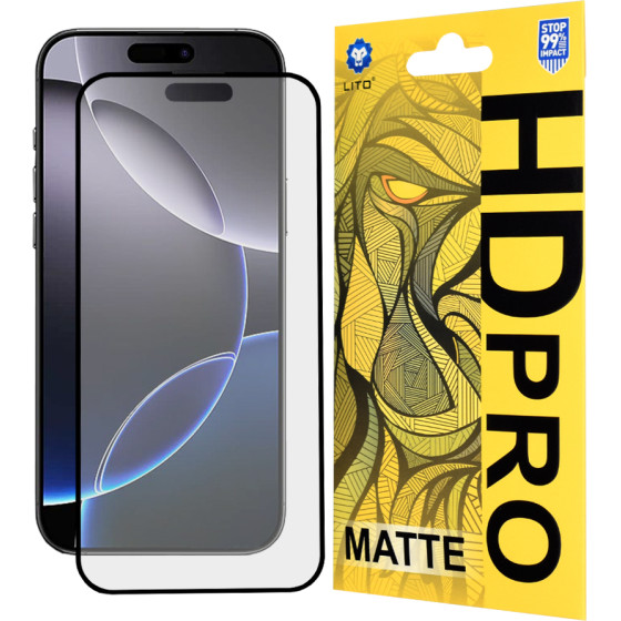 Lito - HD Pro Matte - iPhone 16 Pro Max - Black
