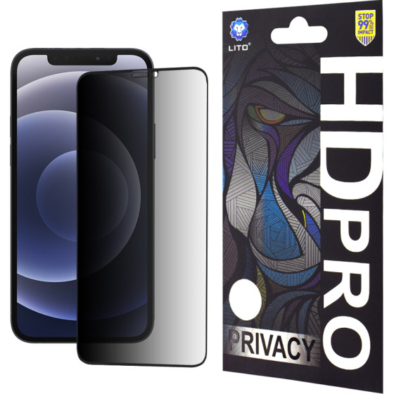 Lito - HD Pro Privacy - iPhone 12 / iPhone 12 Pro - Black