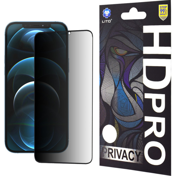 Lito - HD Pro Privacy - iPhone 12 Pro Max - Black