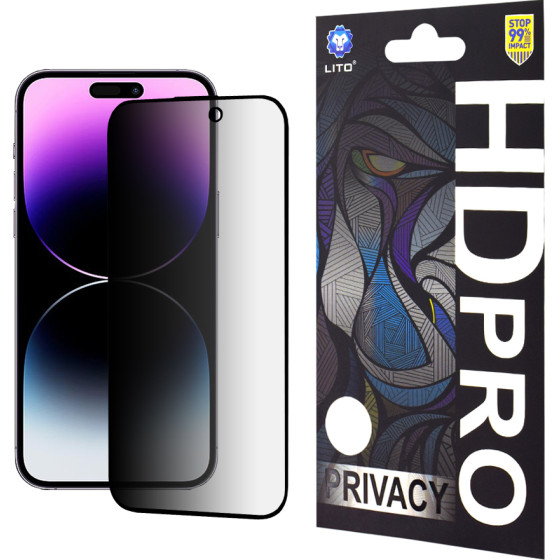 Lito - HD Pro Privacy - iPhone 14 Pro Max - Black