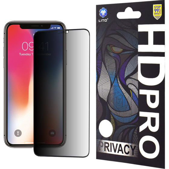 Lito - HD Pro Privacy - iPhone X / iPhone XS / iPhone 11 Pro - Black