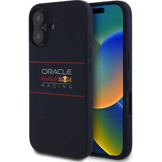 Red Bull Racing - Silicone Horizontal Centered Logo MagSafe - iPhone 16 - Navy - (RBHMP16S24SIHSRV)