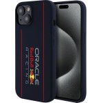 Red Bull Racing - Silicone Oversize Vertical Logo MagSafe - iPhone 15 - Navy - (RBHMP15S24SIOLRV)