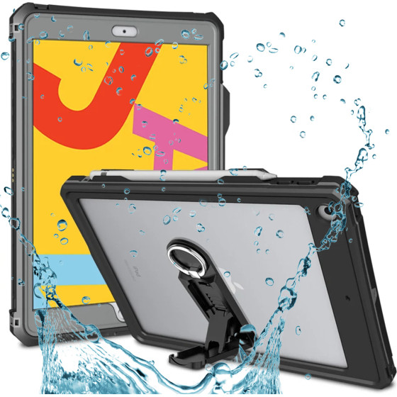 ShellBox - Waterproof IP68 - iPad 10.2'' (2019 / 2020 / 2021) - Black