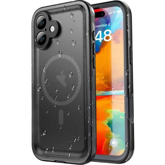ShellBox - Waterproof IP68 Case - iPhone 16 - Black