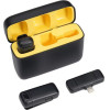 Techsuit - (2 pack) Lavalier Wireless (LW3) - with Receiver, Lightning, Noise Reduction, 70mAh, Plug and Play - Black - (LW3;LIGHTNING)