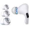 Techsuit - (3 pack) Replacement Ear Tips (ET1) - for Apple AirPods Pro 1 / 2, Soft Premium Silicone, XS, S, L Sizes - White