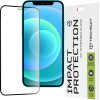 Techsuit - 111D Full Cover / Full Glue Glass - iPhone 12 / iPhone 12 Pro - Black