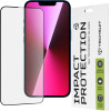 Techsuit - 111D Full Cover / Full Glue Glass - iPhone 13 / iPhone 13 Pro / iPhone 14 - Black