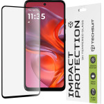 Techsuit - 111D Full Cover / Full Glue Glass - Motorola Moto G05 / E15 - Black