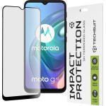 Techsuit - 111D Full Cover / Full Glue Glass - Motorola Moto G10 / Moto G20 / Moto G30 / Moto E7 Plus / Moto G9 Play - Black