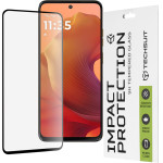 Techsuit - 111D Full Cover / Full Glue Glass - Motorola Moto G15 / G15 Power - Black