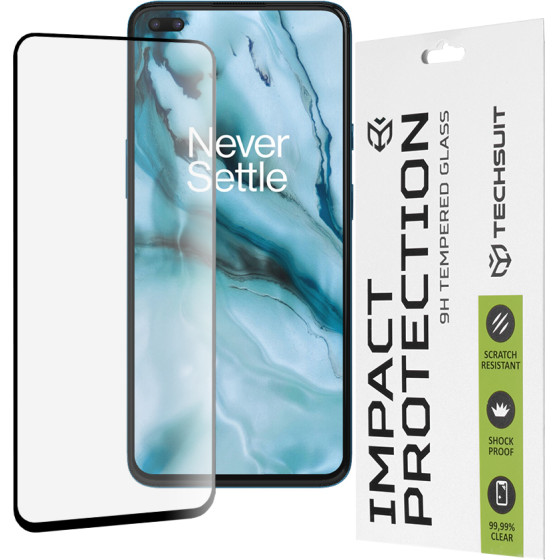 Techsuit - 111D Full Cover / Full Glue Glass - OnePlus Nord 5G - Black