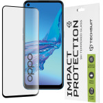 Techsuit - 111D Full Cover / Full Glue Glass - Oppo A53 4G / A53s 4G - Black