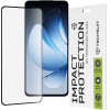 Techsuit - 111D Full Cover / Full Glue Glass - Oppo Reno13 - Black
