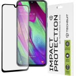 Techsuit - 111D Full Cover / Full Glue Glass - Samsung Galaxy A40 - Black