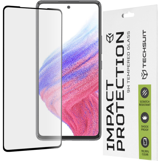Techsuit - 111D Full Cover / Full Glue Glass - Samsung Galaxy A53 5G - Black
