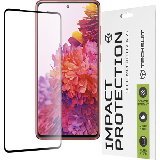 Techsuit - 111D Full Cover / Full Glue Glass - Samsung Galaxy S20 FE 4G / S20 FE 5G - Black