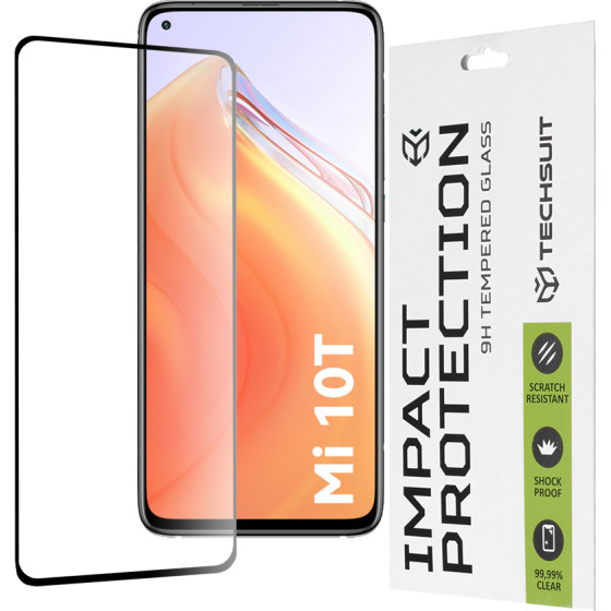 Techsuit - 111D Full Cover / Full Glue Glass - Xiaomi Mi 10T 5G / Mi 10T Pro 5G - Black