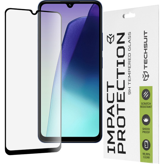 Techsuit - 111D Full Cover / Full Glue Glass - Xiaomi Redmi 14C / Poco C75 - Black