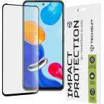 Techsuit - 111D Full Cover / Full Glue Glass - Xiaomi Redmi Note 11 / Note 11S / Poco M4 Pro 4G - Black