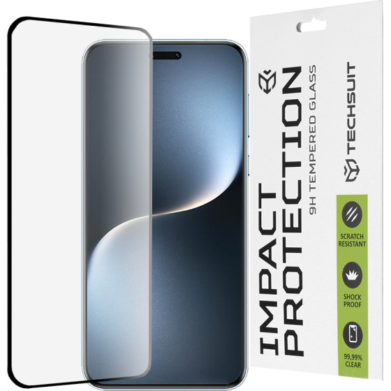 Techsuit - 111D Full Cover / Full Glue Glass / 3D Curved Screen - Honor Magic7 Pro - Black