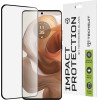 Techsuit - 111D Full Cover / Full Glue Glass / 3D Curved Screen - Motorola Edge 50 Ultra - Black