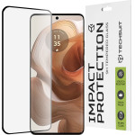 Techsuit - 111D Full Cover / Full Glue Glass / 3D Curved Screen - Motorola Edge 50 Ultra - Black
