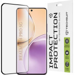 Techsuit - 111D Full Cover / Full Glue Glass / 3D Curved Screen - Realme 14 Pro - Black
