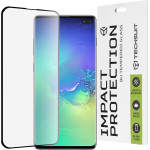 Techsuit - 111D Full Cover / Full Glue Glass / 3D Curved Screen - Samsung Galaxy S10 Plus - Black