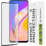 Techsuit - 111D Full Cover/Full Glue Glass -Oppo A74 4G/A94/A95/Find X5 Lite/Reno5 Lite/Z/Reno7 5G/Realme 9 4G/9 Pro+ - Black