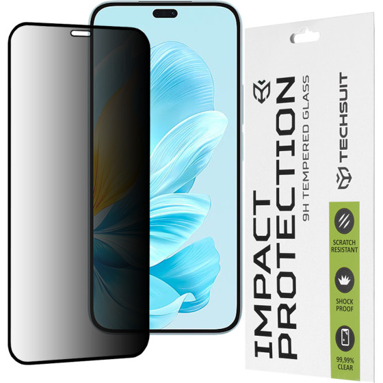 Techsuit - 111D Privacy Full Glue - Honor 200 Lite - Black