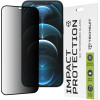 Techsuit - 111D Privacy Full Glue - iPhone 12 Pro Max - Black