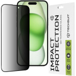 Techsuit - 111D Privacy Full Glue - iPhone 15 Plus / iPhone 16 Plus - Black