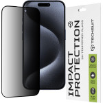 Techsuit - 111D Privacy Full Glue - iPhone 15 Pro - Black