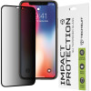 Techsuit - 111D Privacy Full Glue - iPhone X / iPhone XS / iPhone 11 Pro - Black