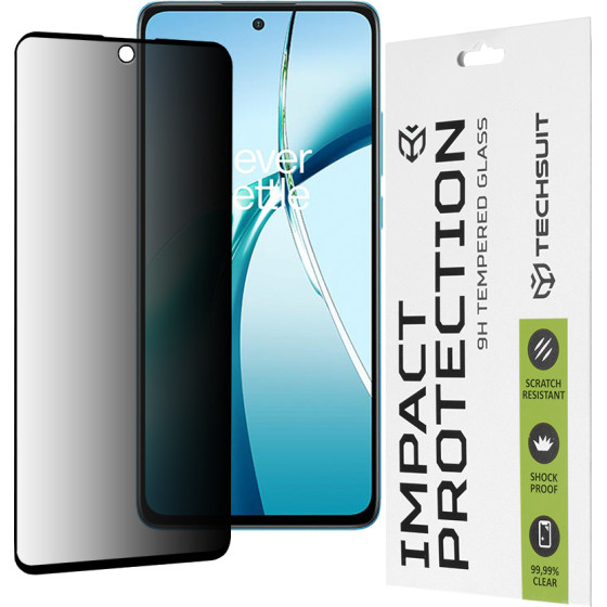 Techsuit - 111D Privacy Full Glue - OnePlus Nord CE4 Lite - Black