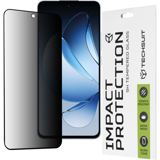 Techsuit - 111D Privacy Full Glue - Oppo Reno13 - Black