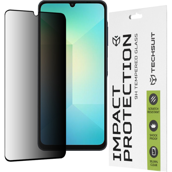 Techsuit - 111D Privacy Full Glue - Samsung Galaxy A06 - Black