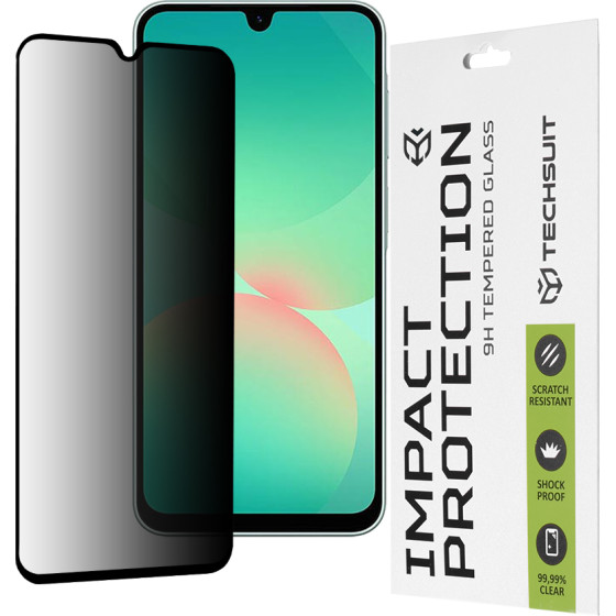 Techsuit - 111D Privacy Full Glue - Samsung Galaxy A26 5G - Black
