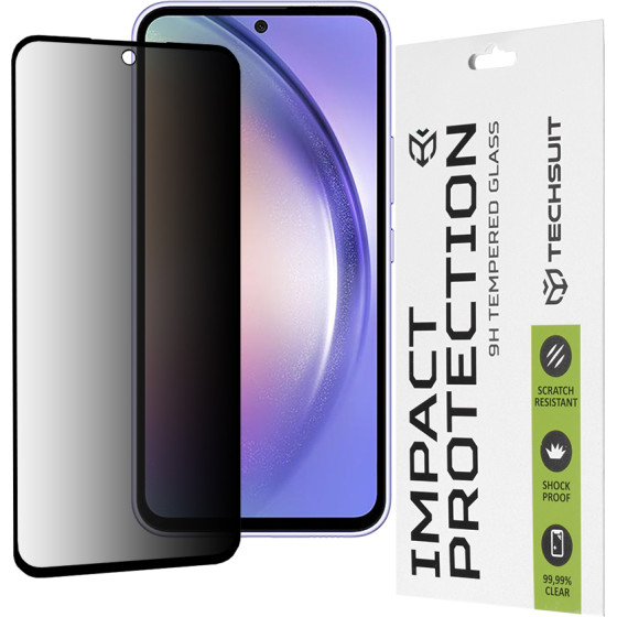 Techsuit - 111D Privacy Full Glue - Samsung Galaxy A54 - Black