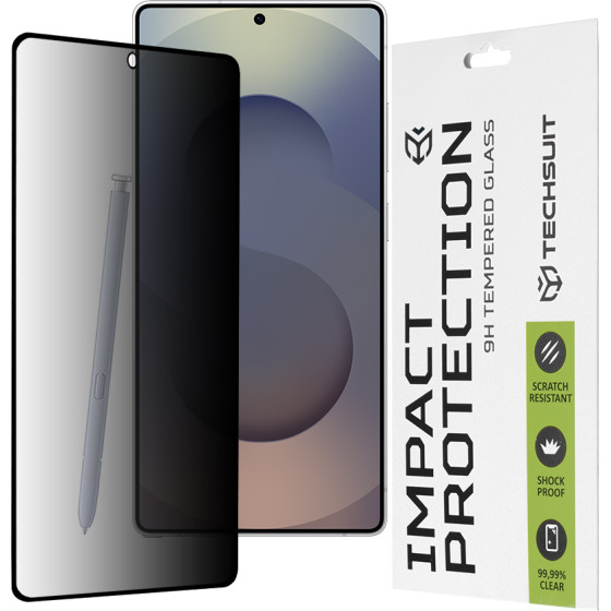 Techsuit - 111D Privacy Full Glue - Samsung Galaxy S25 Ultra - Black