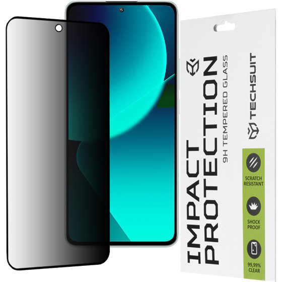 Techsuit - 111D Privacy Full Glue - Xiaomi 13T / 13T Pro - Black