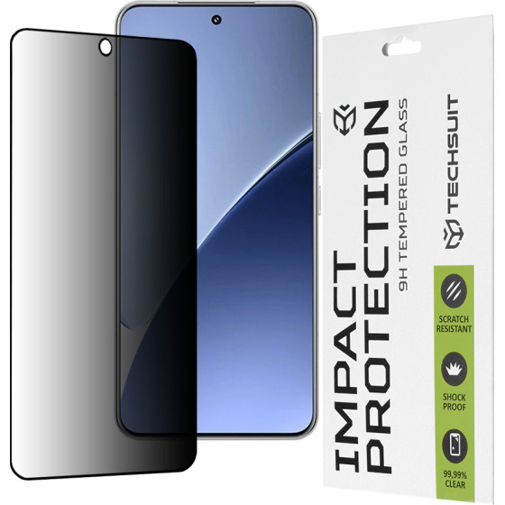 Techsuit - 111D Privacy Full Glue - Xiaomi 15 - Black