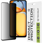 Techsuit - 111D Privacy Full Glue - Xiaomi Redmi 13C 4G / Redmi 13C 5G / Poco C65 - Black