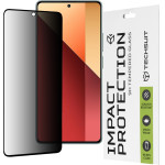 Techsuit - 111D Privacy Full Glue - Xiaomi Redmi Note 13 Pro 4G / Poco M6 Pro 4G - Black
