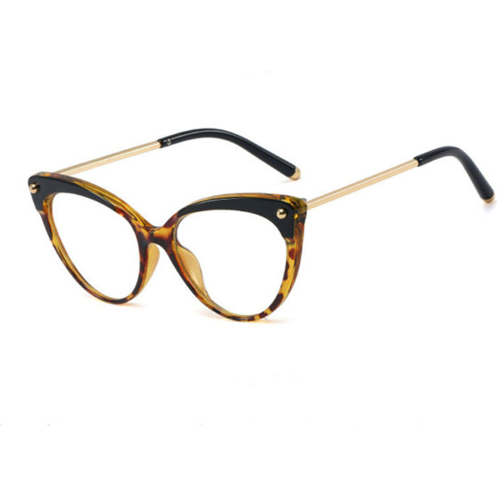 Techsuit - Anti-Blue Light Glasses Reflex TR90 (F93308) - Cat Eye - Leopard - (F93308/LEOPARD)