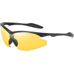 Techsuit - Bike Glasses (1806) - for Cycling and Sport Outdoor Activities, with UV Protection, Unisex - Black / Yellow